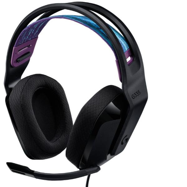 HEADSET GAMING G335 WIRED BLACK