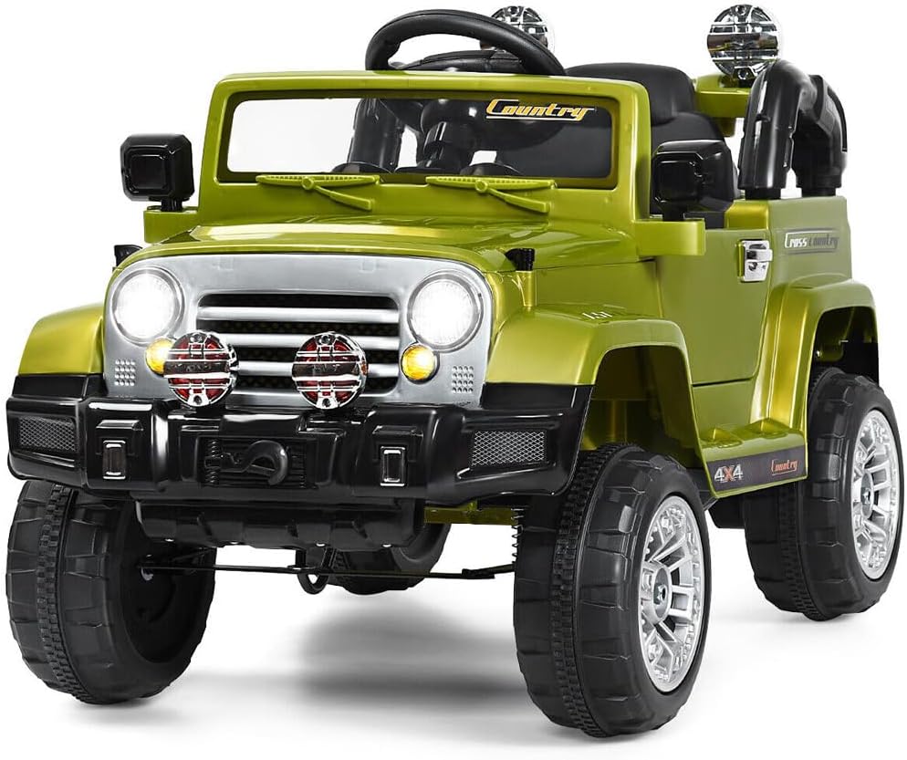 Auto Jeep Sport Safari Macchina Elettrica per Bambini 4x4 12V con Telecomando (1)