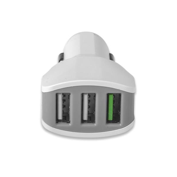 TURBO CAR CHARGER 3USB 4.4A/22W WH