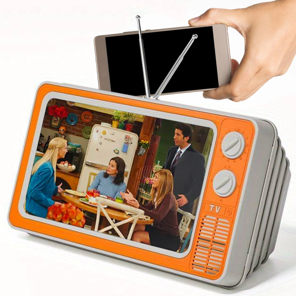 Schermo Lente Ingrandimento 12" Amplificatore Video per Smartphone Arancione (1)
