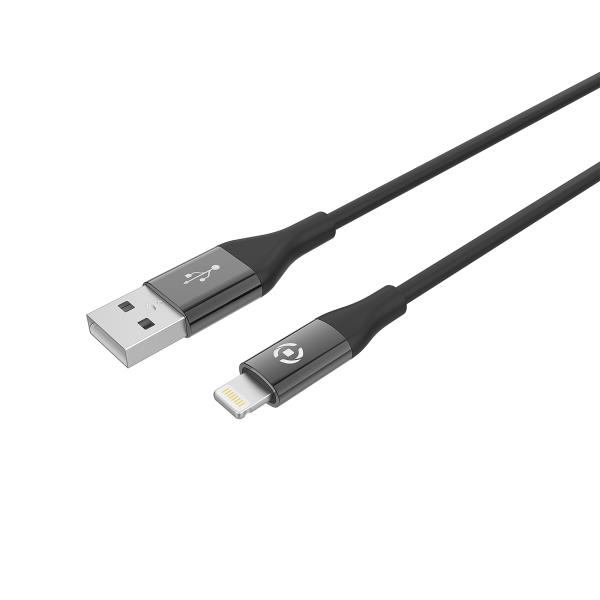 USB-A TO LIGHTNING 12W CABLE BLACK