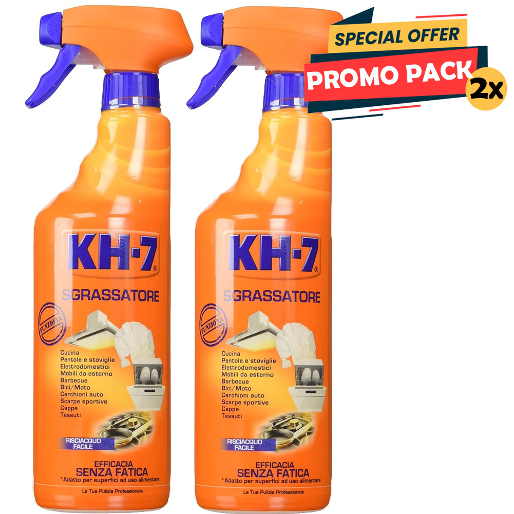 2 x 750 ml KH-7 Detersivo Multiuso Sgrassatore Super Potente Spray Senza Fatica (1)
