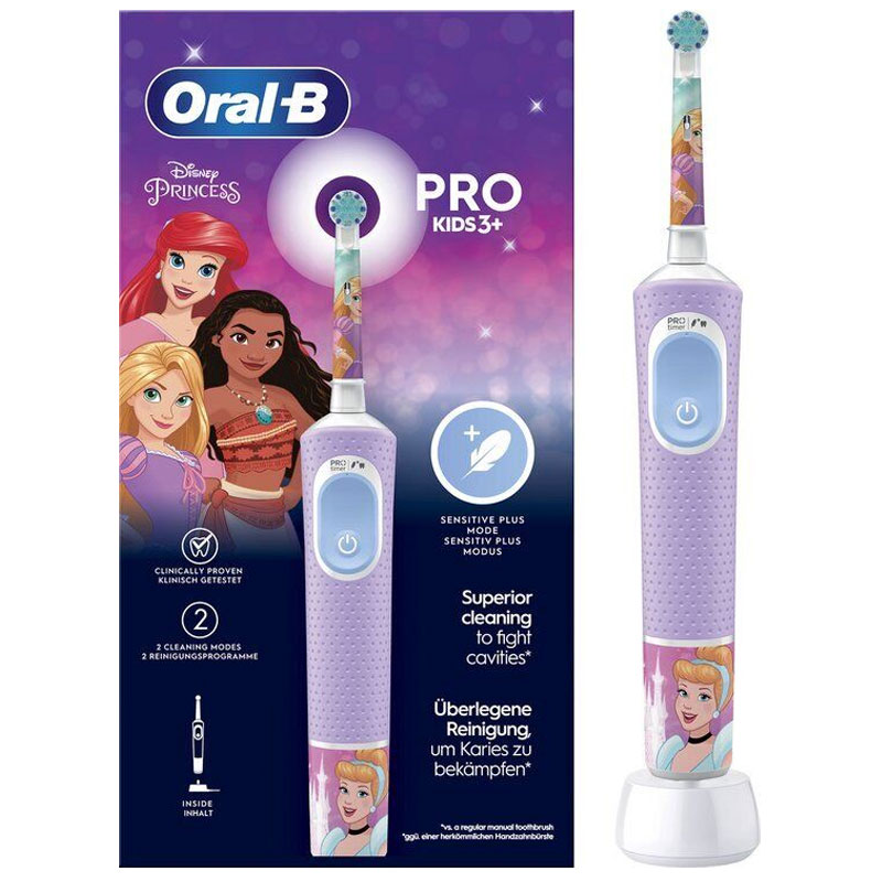 Oral-B Spazzolino Elettrico Ricaricabile Bambini Disney Princess +3 Anni - Timer (1)