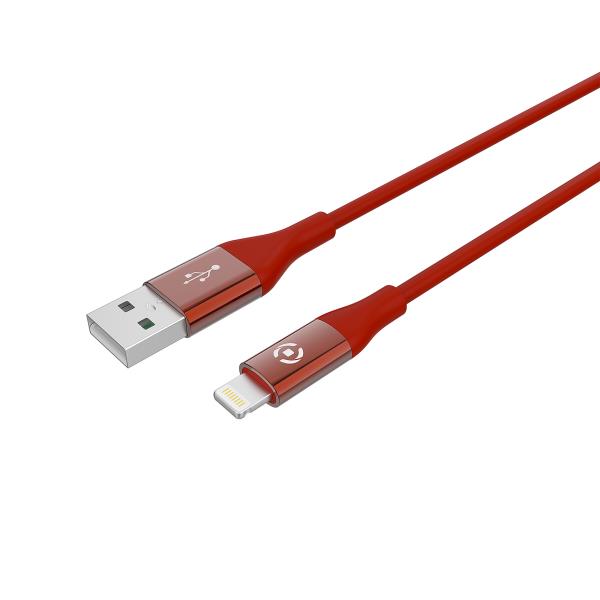 USB-A TO LIGHTNING 12W CABLE RED