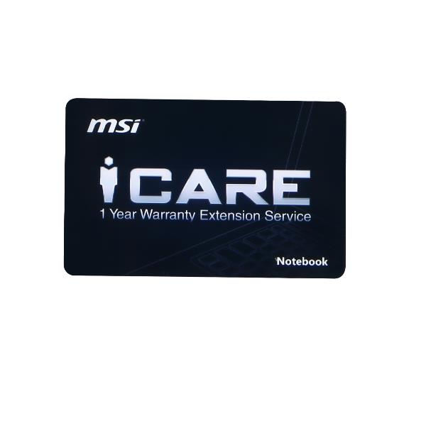 1 YEAR WARRANTY EXTENDED CARD