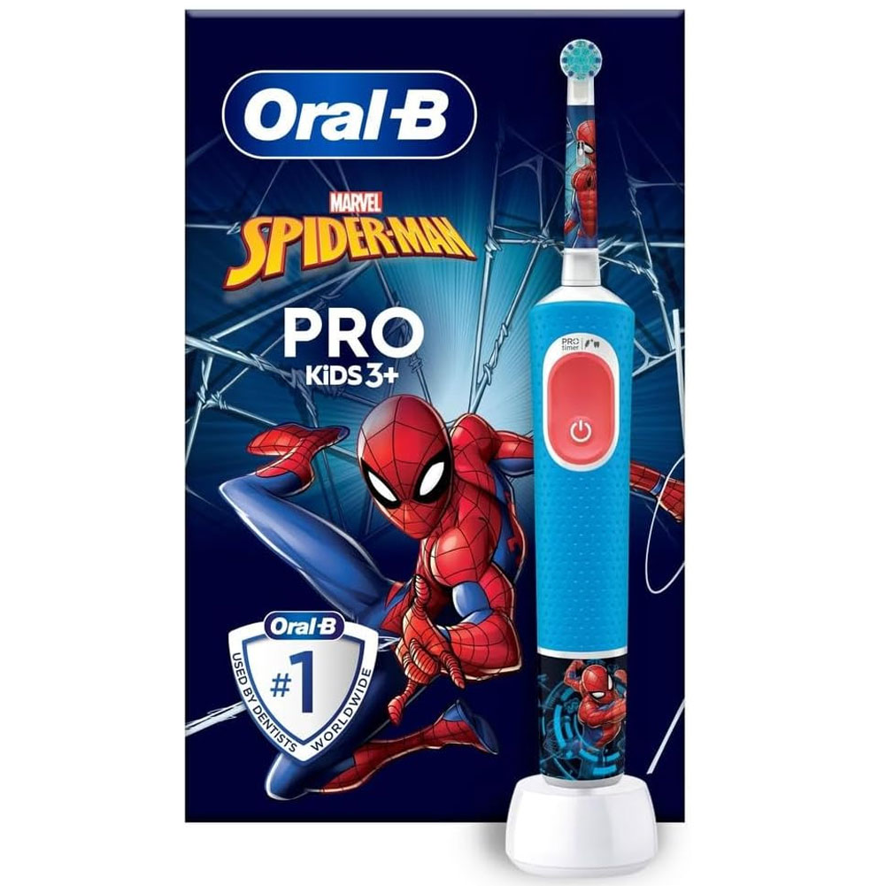 Oral-B Spazzolino Elettrico Ricaricabile Bambini Spiderman +3 Anni con Timer (1)